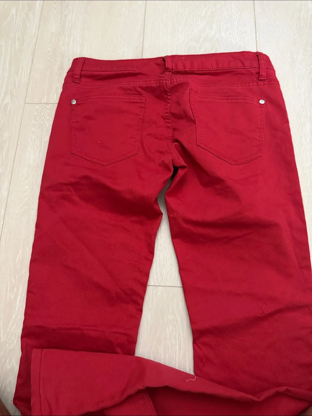 Celebrity Pink Vibrant Red Skinny Jeans